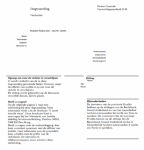 dagvaarding strafrecht